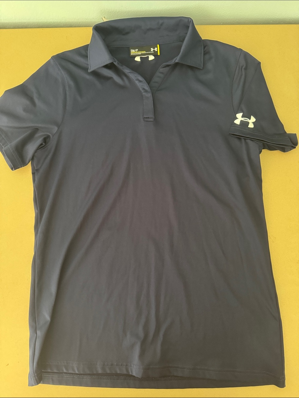 Under Armour Men’s Navy Polo with White Logo